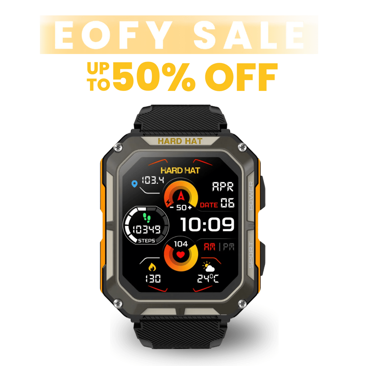 C20 Pro Military Smart Watch – Bluetooth Calls, IP68 Waterproof & Health Tracking