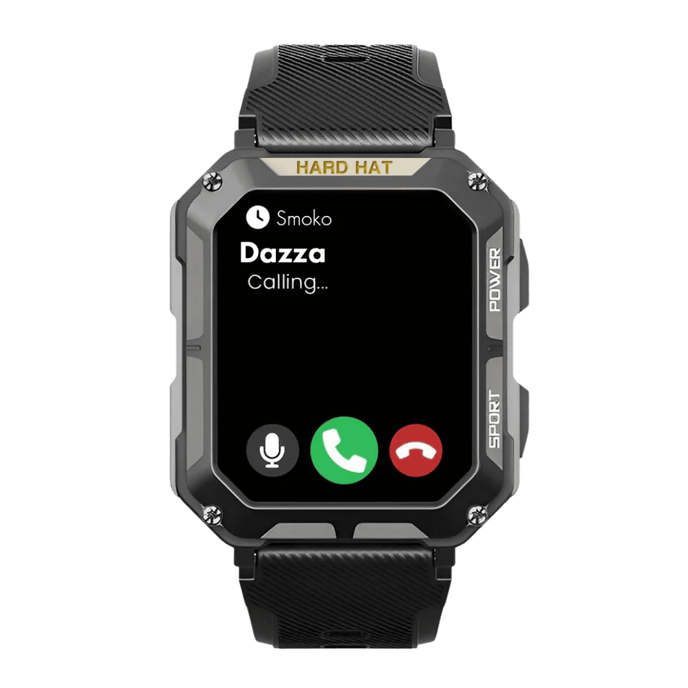 C20 Pro Military Smart Watch – Bluetooth Calls, IP68 Waterproof & Health Tracking