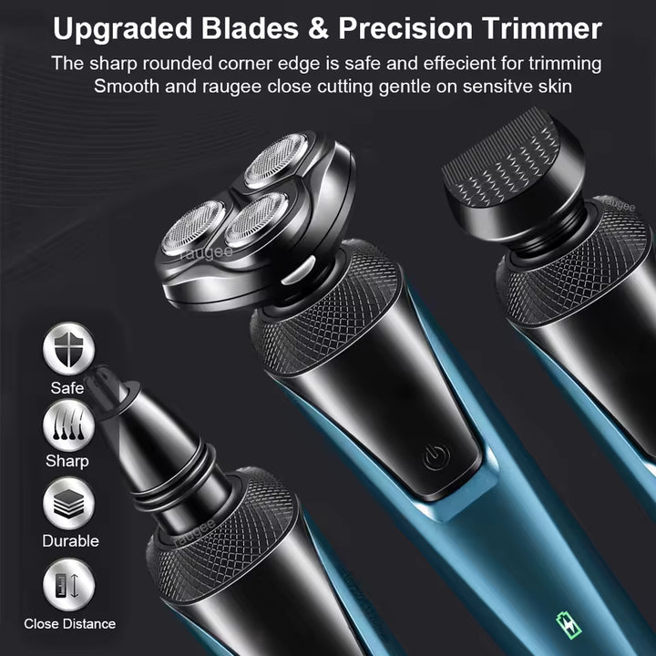 3-in-1 Electric Razor for Men with Trimmer and Shaver