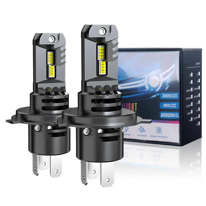 H4 LED Car Headlight Bulb – CSP, CANbus, 6500K