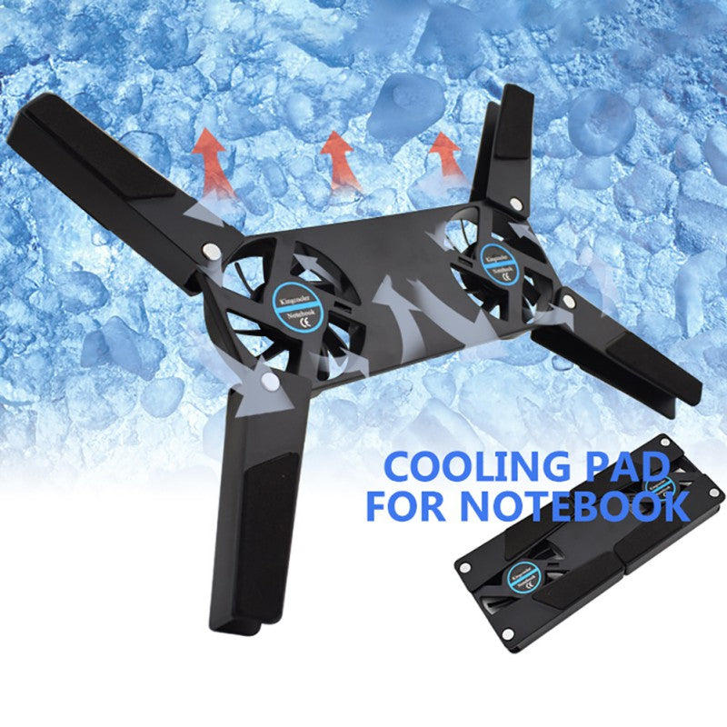USB Laptop Cooling Pad with Dual Fans (7"-15")