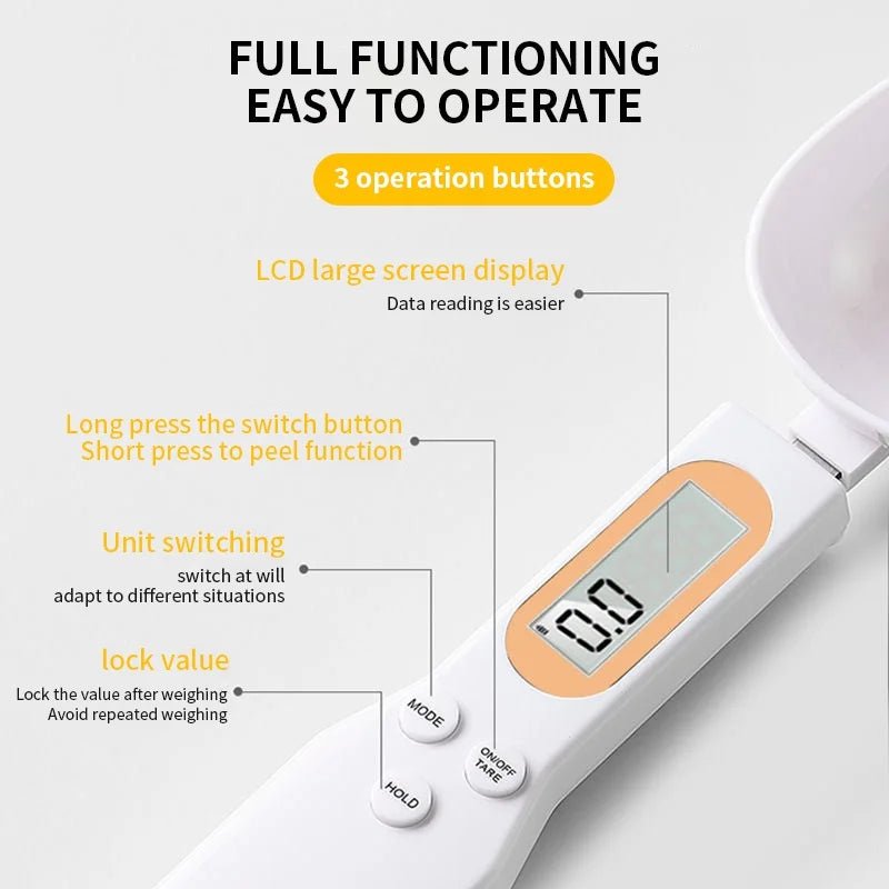 Mini Digital Kitchen Scale Spoon – 0.1-500g LCD Display