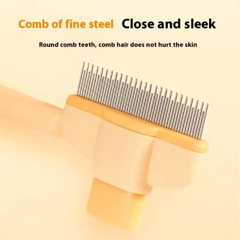 Dual-Purpose Cat Grooming Comb – Hair Remover & Detangler