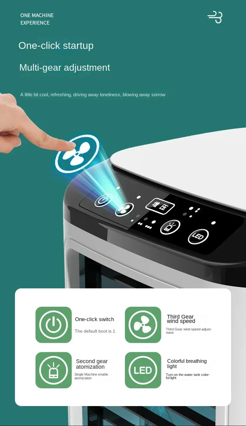 HOMEFISH Desktop Humidifier Fan – Quiet, USB Powered