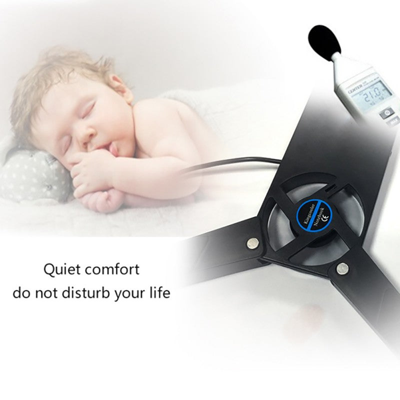 USB Laptop Cooling Pad with Dual Fans (7"-15")