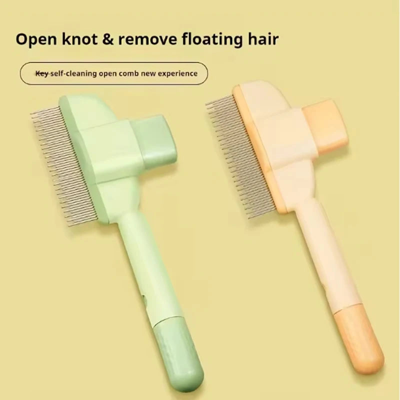 Dual-Purpose Cat Grooming Comb – Hair Remover & Detangler
