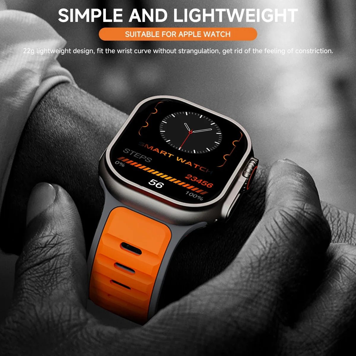 Soft Silicone Sport Band for Apple Watch (40mm-49mm)
