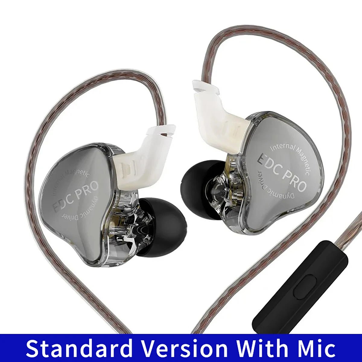 KZ EDC Pro In-Ear Wired Earphones – HiFi Bass, Noise Isolating