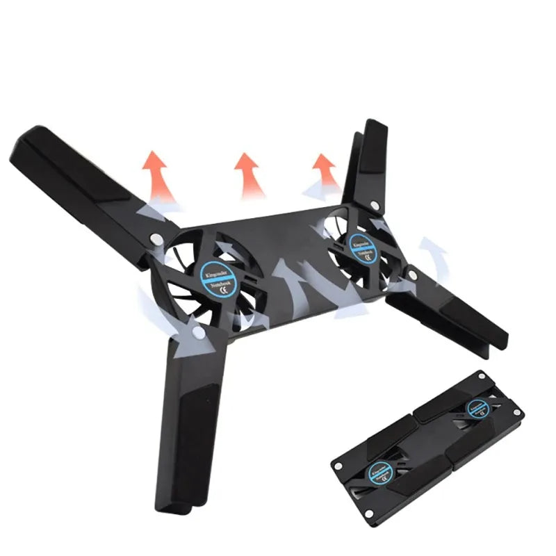USB Laptop Cooling Pad with Dual Fans (7"-15")
