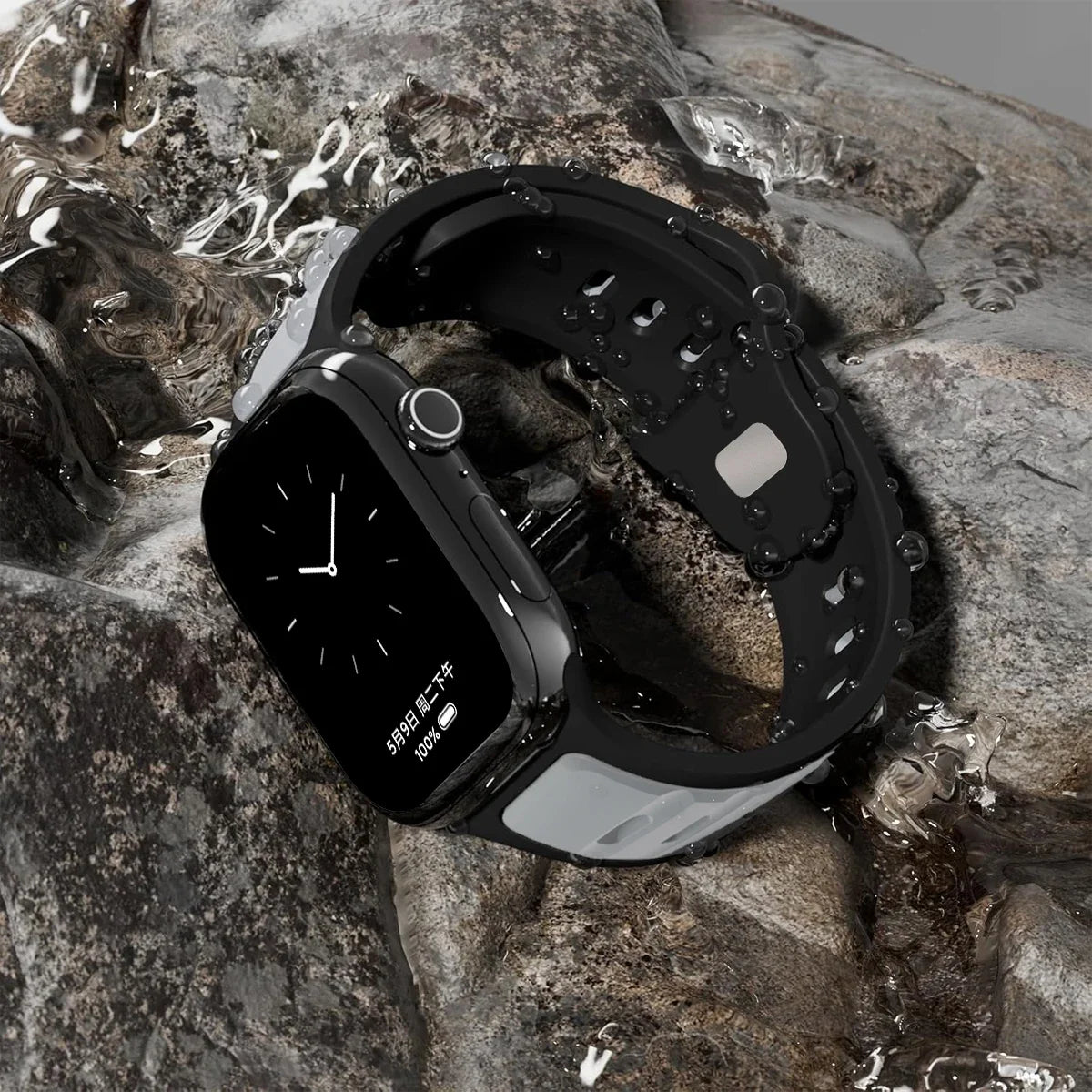 Soft Silicone Sport Band for Apple Watch (40mm-49mm)