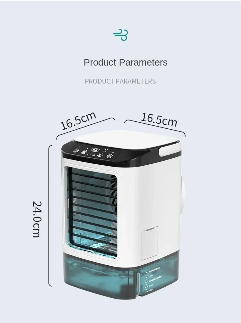 HOMEFISH Desktop Humidifier Fan – Quiet, USB Powered
