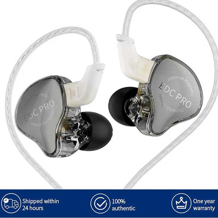 KZ EDC Pro In-Ear Wired Earphones – HiFi Bass, Noise Isolating