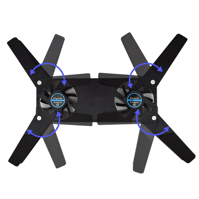 USB Laptop Cooling Pad with Dual Fans (7"-15")