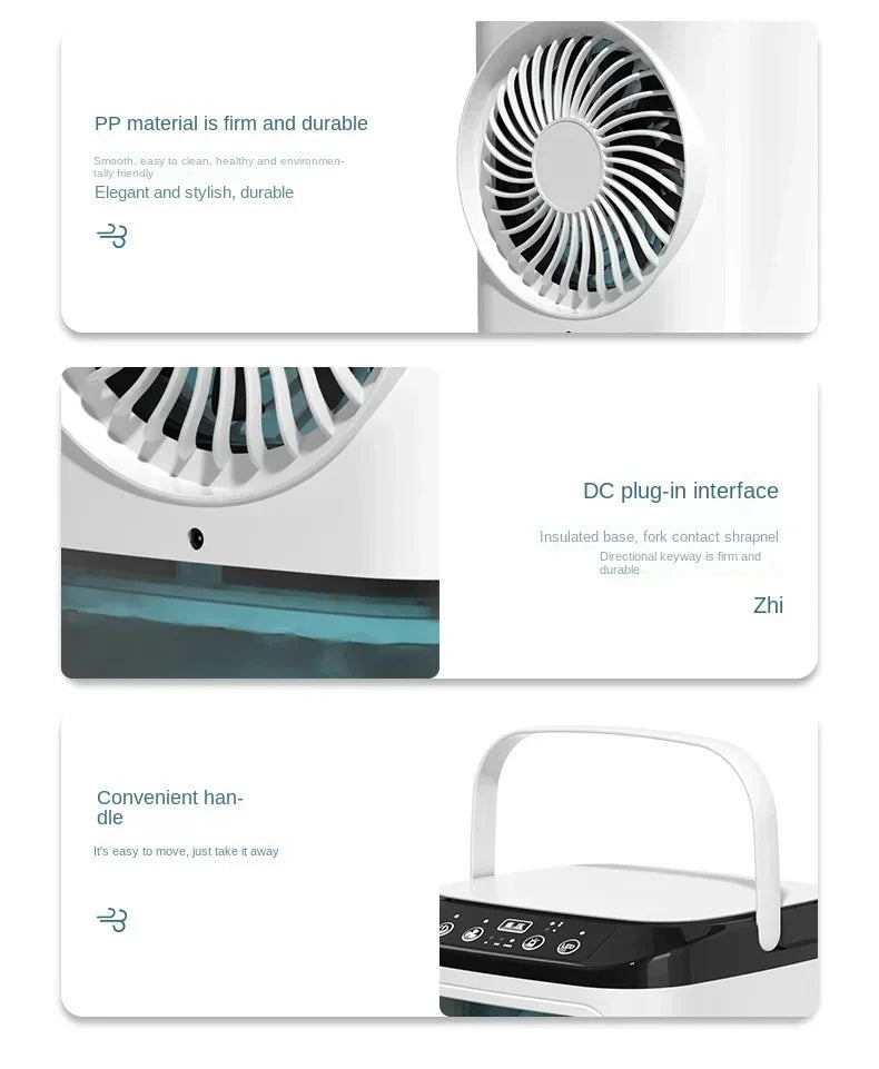 HOMEFISH Desktop Humidifier Fan – Quiet, USB Powered