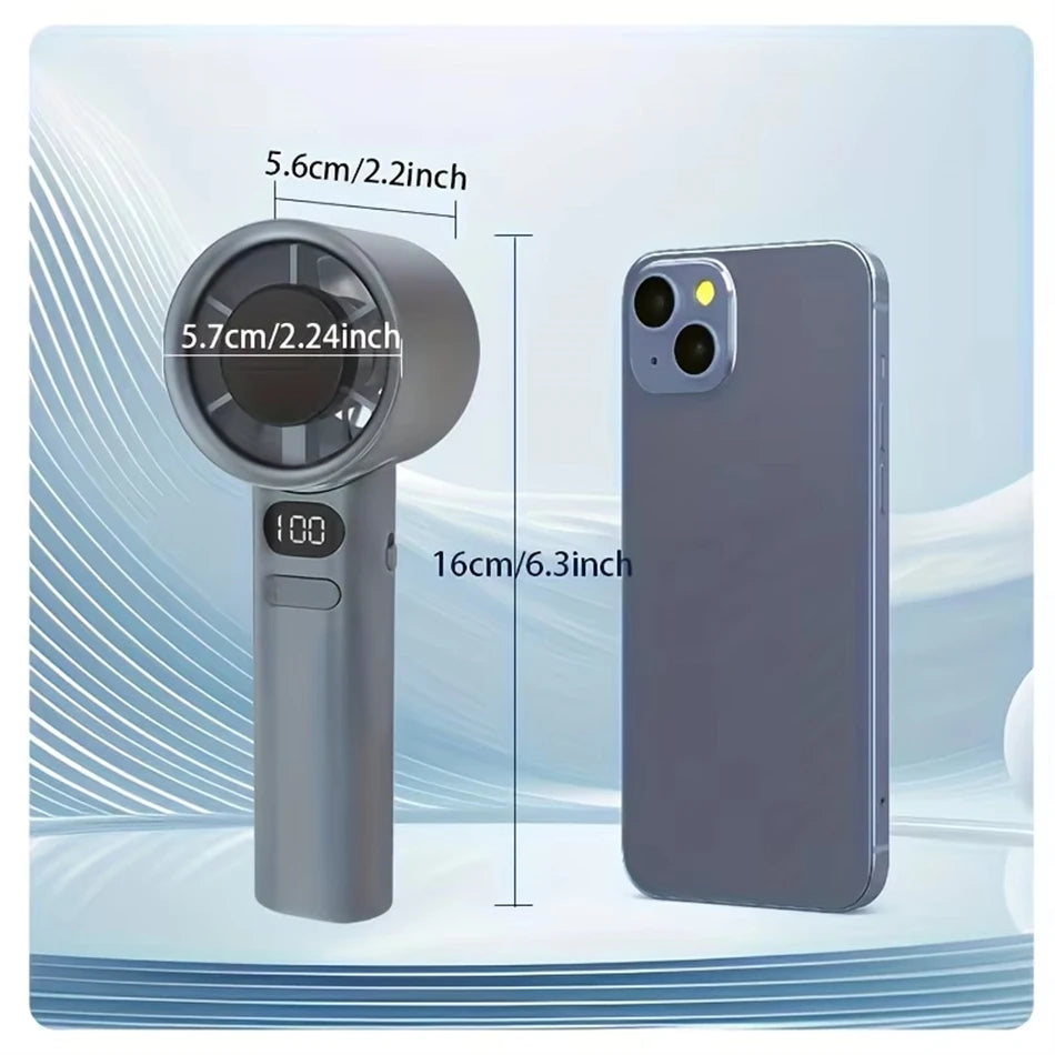 Handheld Mini Fan – USB Rechargeable, Portable