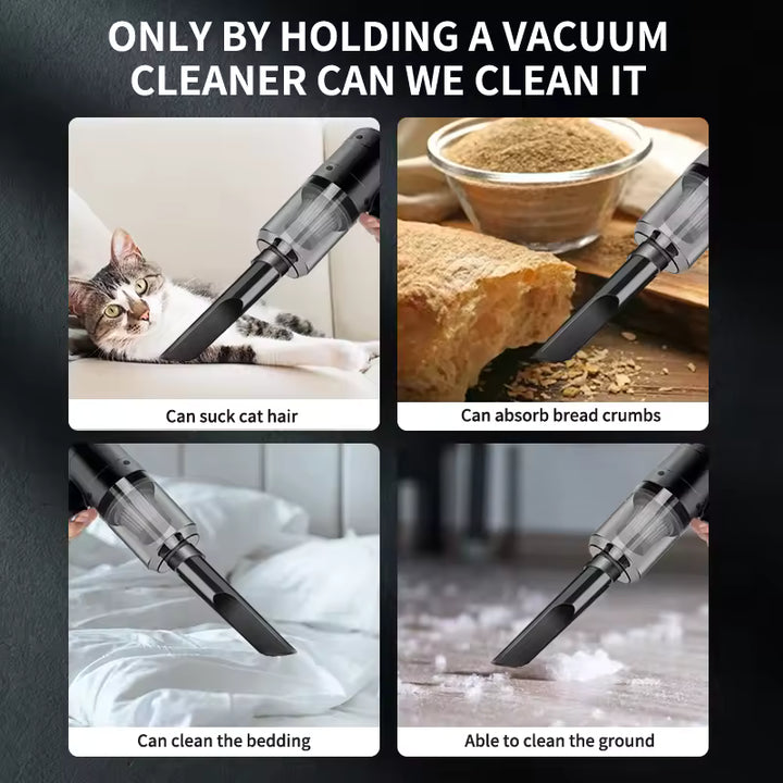 Portable Car Vacuum Cleaner – 15000Pa Cordless Handheld Vacuum
