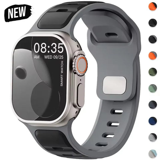 Soft Silicone Sport Band for Apple Watch (40mm-49mm)