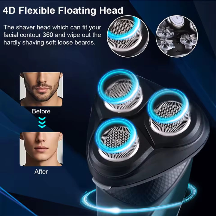3-in-1 Electric Razor for Men with Trimmer and Shaver