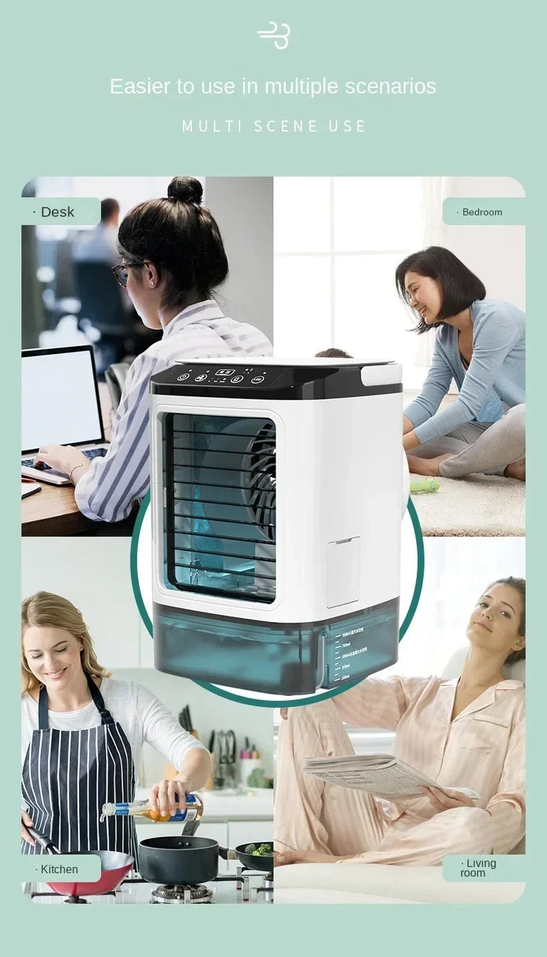 HOMEFISH Desktop Humidifier Fan – Quiet, USB Powered