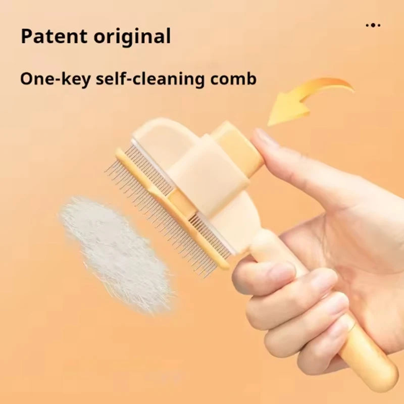 Dual-Purpose Cat Grooming Comb – Hair Remover & Detangler