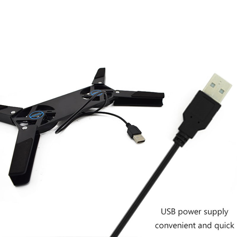 USB Laptop Cooling Pad with Dual Fans (7"-15")