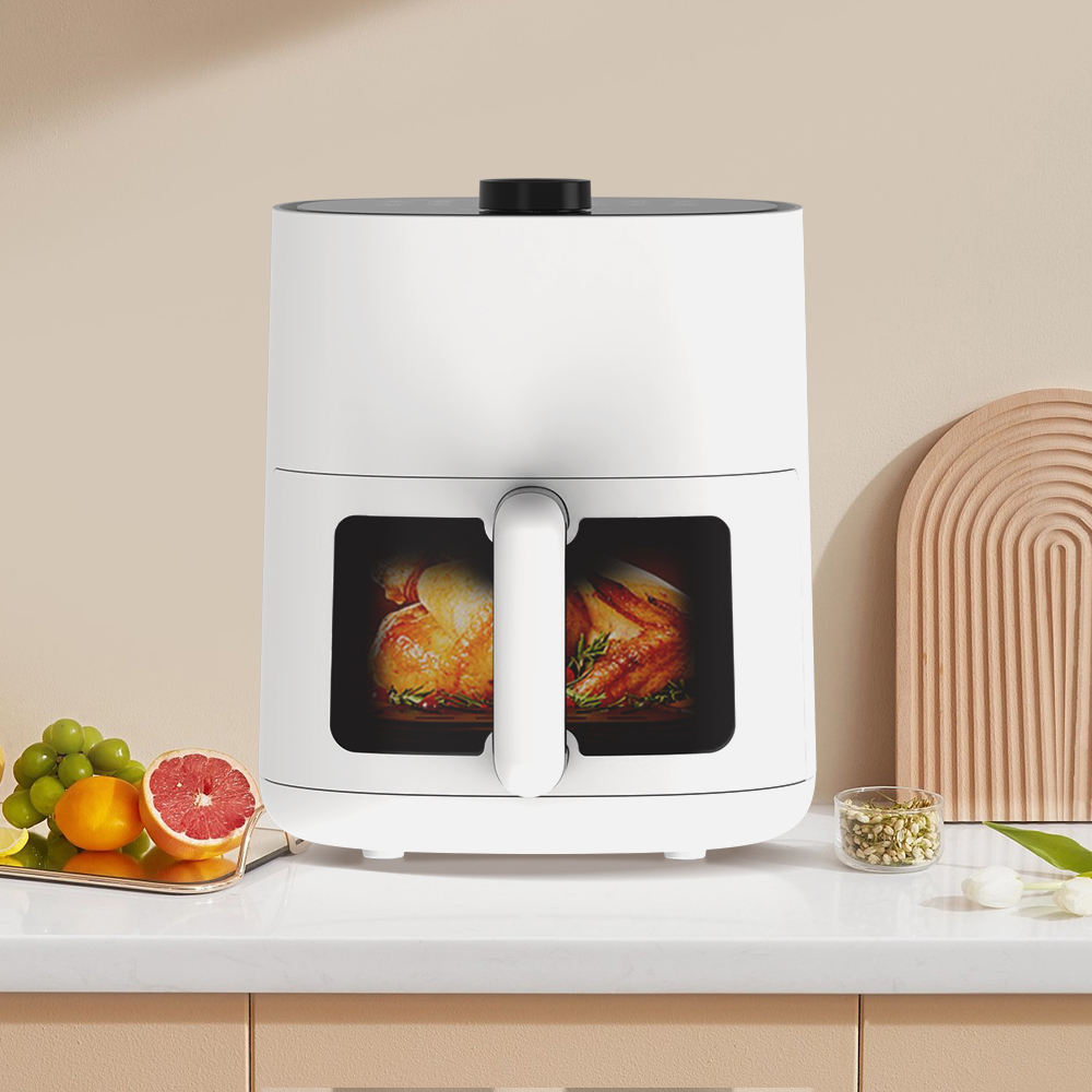Manual Electric Air Fryer 4.5L, Single Button, Easy Cooking, Non-Stick, Matte Finish, OEM, Low Price, 1400W, With Window