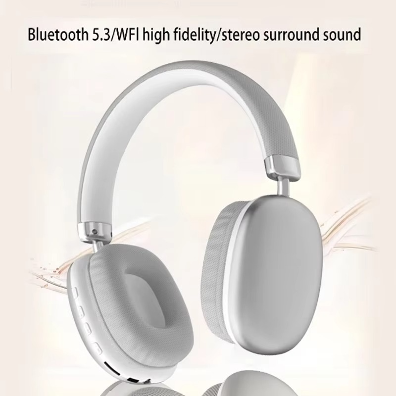 Wireless Over-Ear Headphones – Bluetooth 5.3, HiFi Stereo Sound, Foldable Design, Adjustable Headband